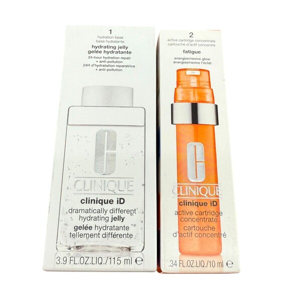 Clinique ID Hydrating Jelly 3.9 oz & Cartridge Concentrate FATIGUE .34 oz SET - Picture 2 of 8